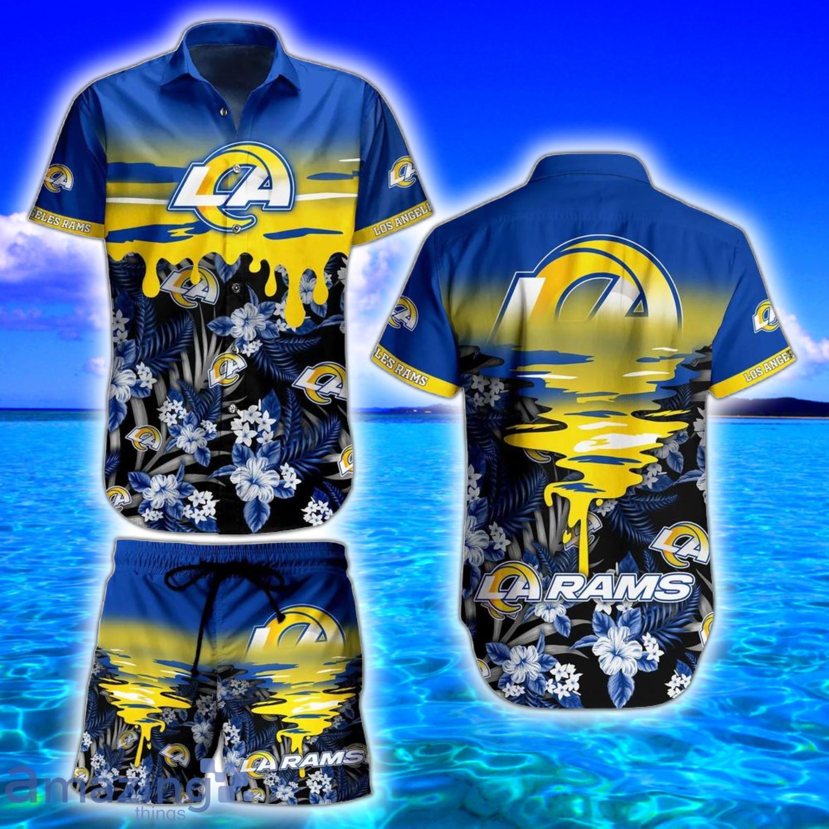 Los Angeles Rams Nfl Football Team For Fans Hawaiian Shirt & Short