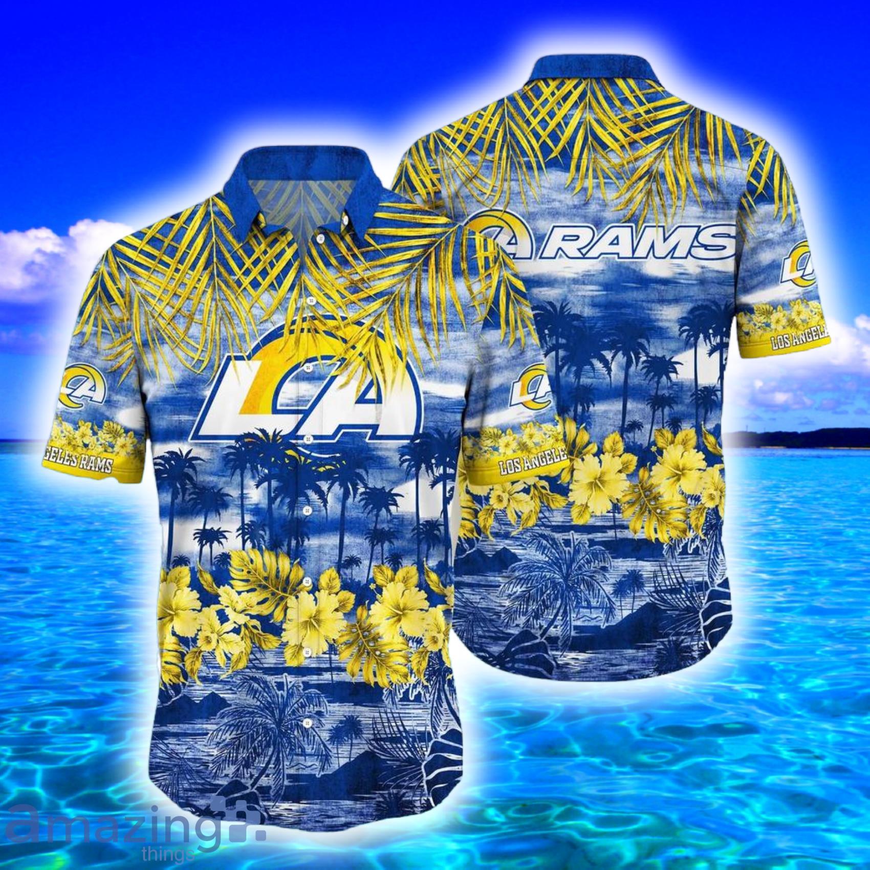 Los Angeles Rams Summer Floral Hawaiian Shorts Gift For Fans