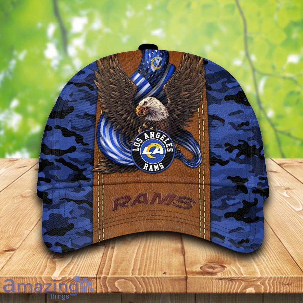 Los Angeles Rams-Personalized NFL Camo Cap 3D Gift For Fans Product Photo 1