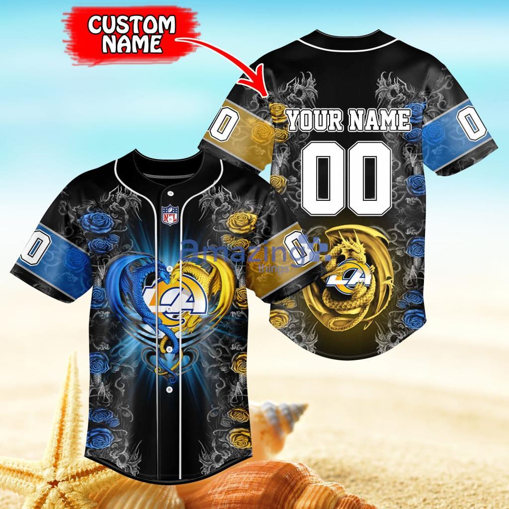 NFL Personalized Los Angeles Rams Baseball Jersey shirt for fans