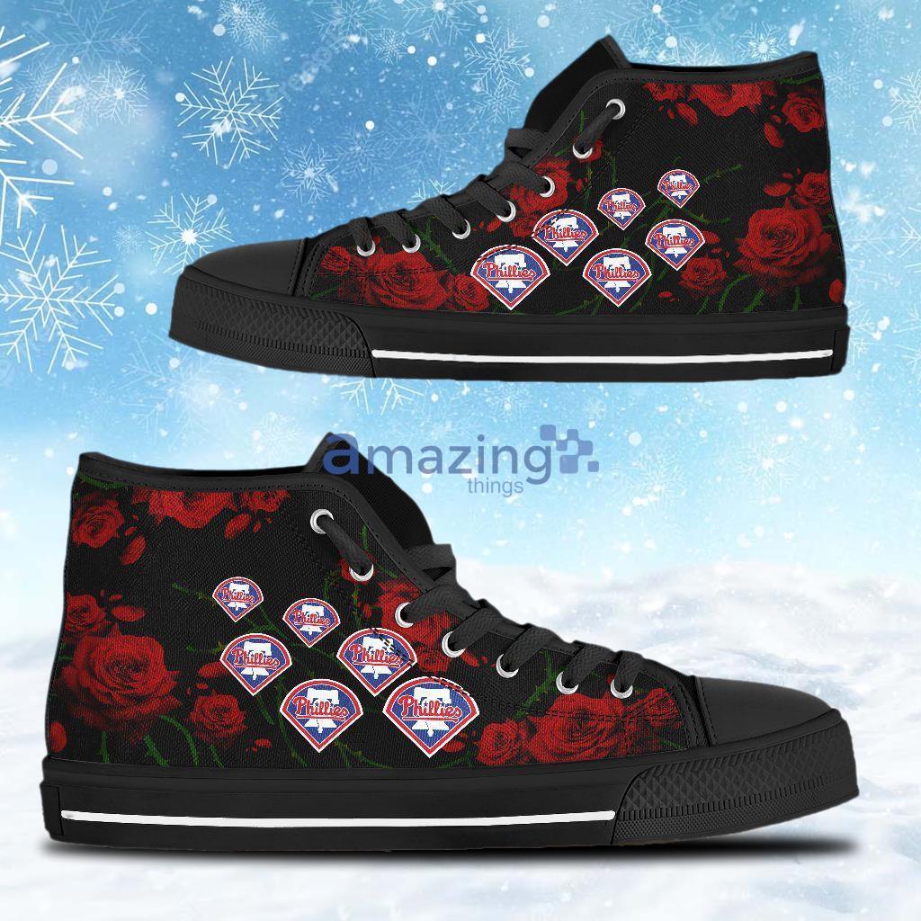 Lovely Rose Philadelphia Phillies MLB High Top Shoes Product Photo 1