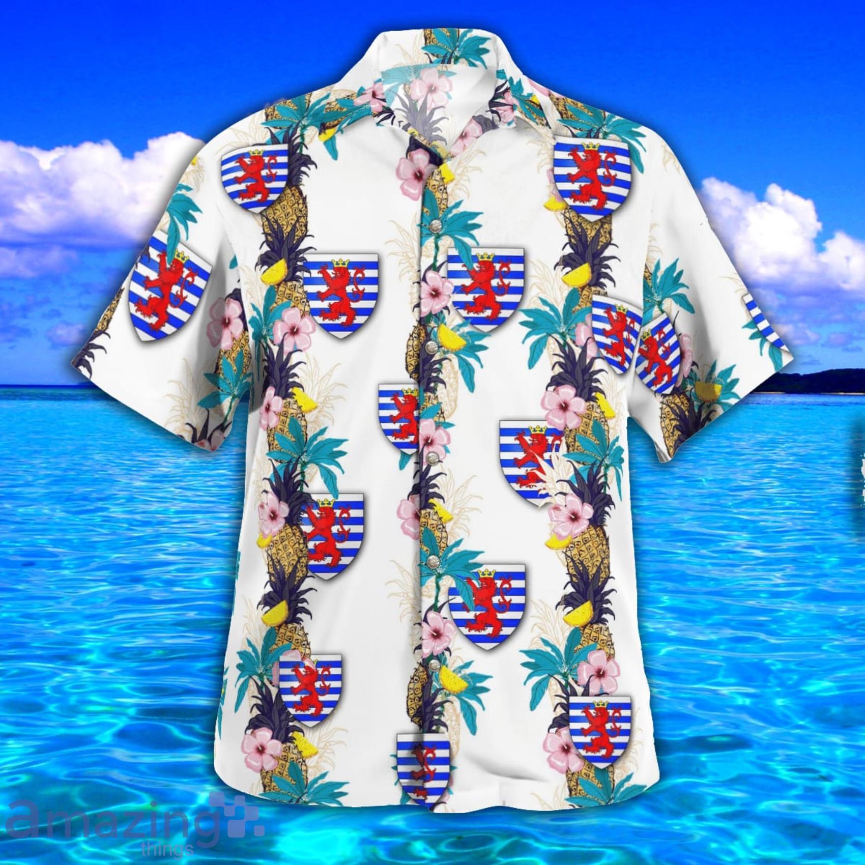 Luxembourg City Tropical Style Hawaiian Shirt image Luxembourg City Tropical Style Hawaiian Shirt Product Photo 2