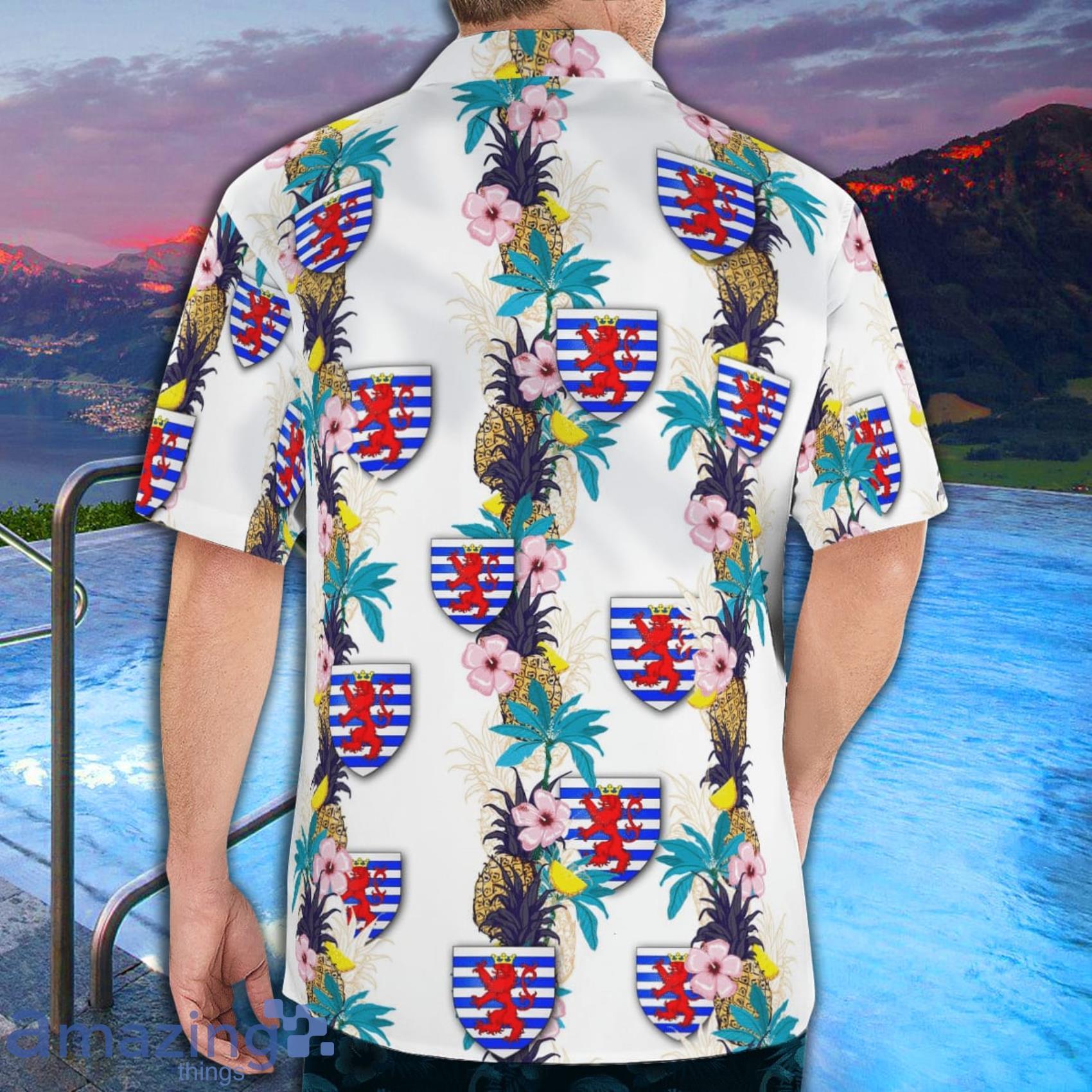 Luxembourg City Tropical Style Hawaiian Shirt image Luxembourg City Tropical Style Hawaiian Shirt Product Photo 4