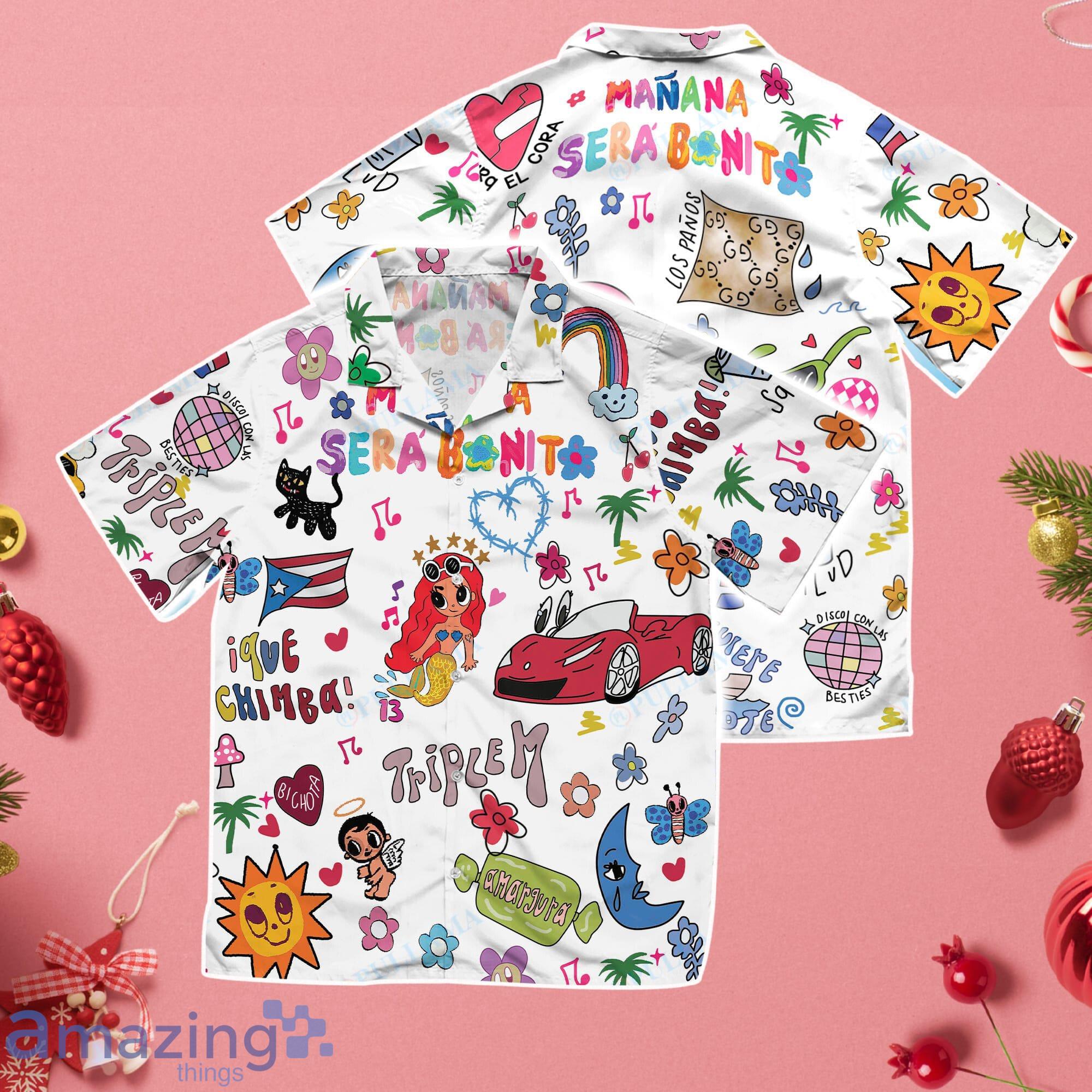 Mañana Será Bonito Red Car Karol G Summer Gift For Men And Women Hawaiian Shirt Product Photo 1