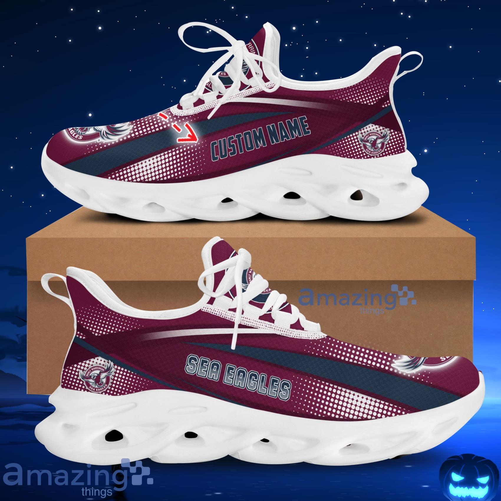 Manly Warringah Sea Eagles Clunky Shoes Ultra Max Soul Sneakers For Men And Women Product Photo 1