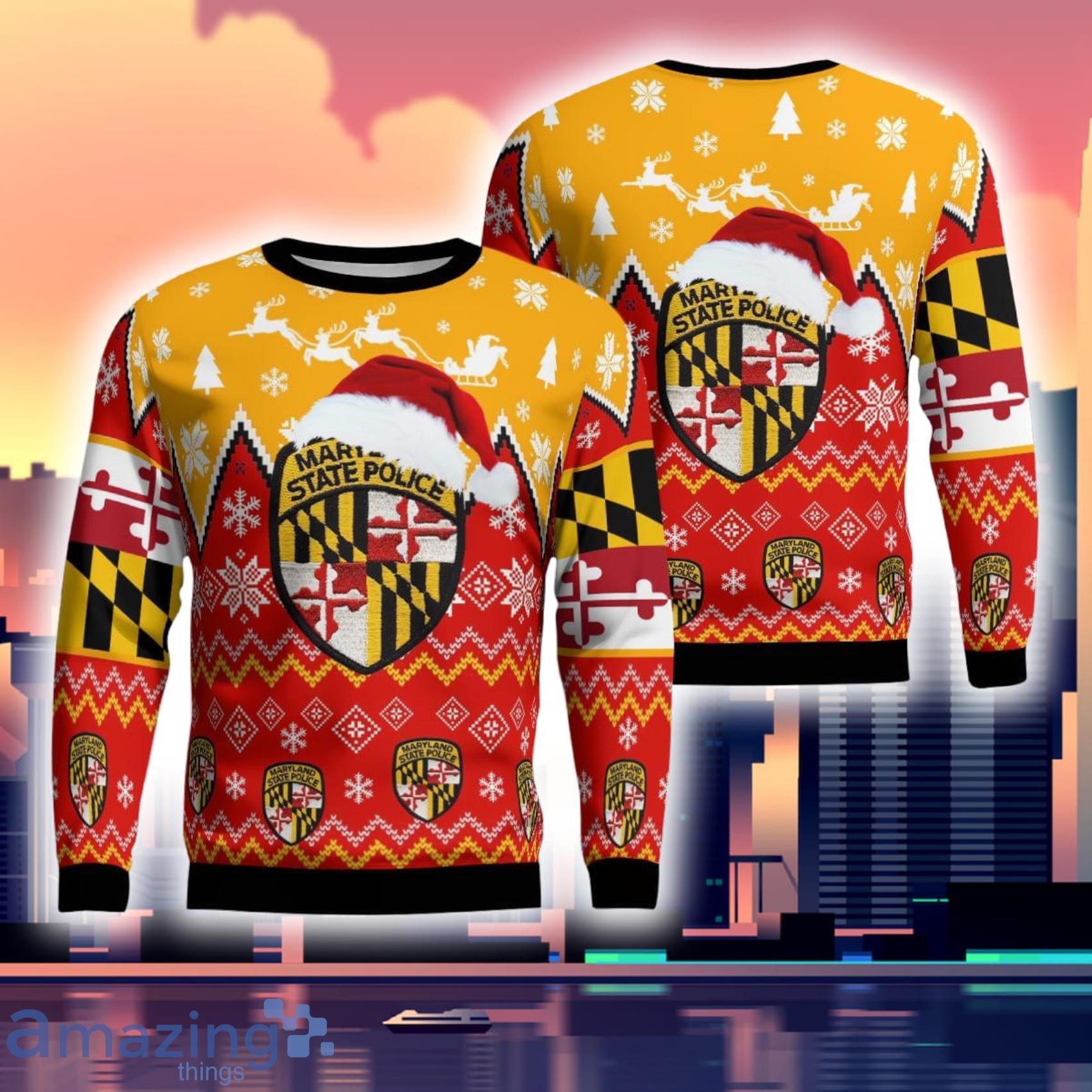 Maryland State Police  Ugly Sweater Gift For Xmas Product Photo 1