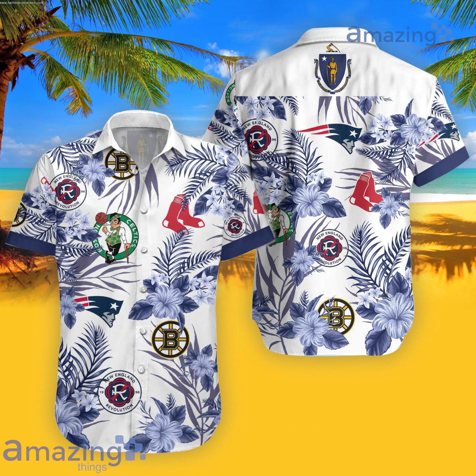 Massachusetts Tropical Hawaiian Shirt For Men And Women Product Photo 1