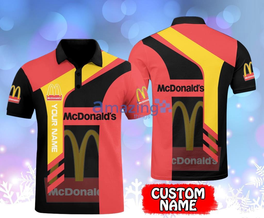 Mcdonald's Custom Name Light Red Polo Shirt Gift For Fans Product Photo 1
