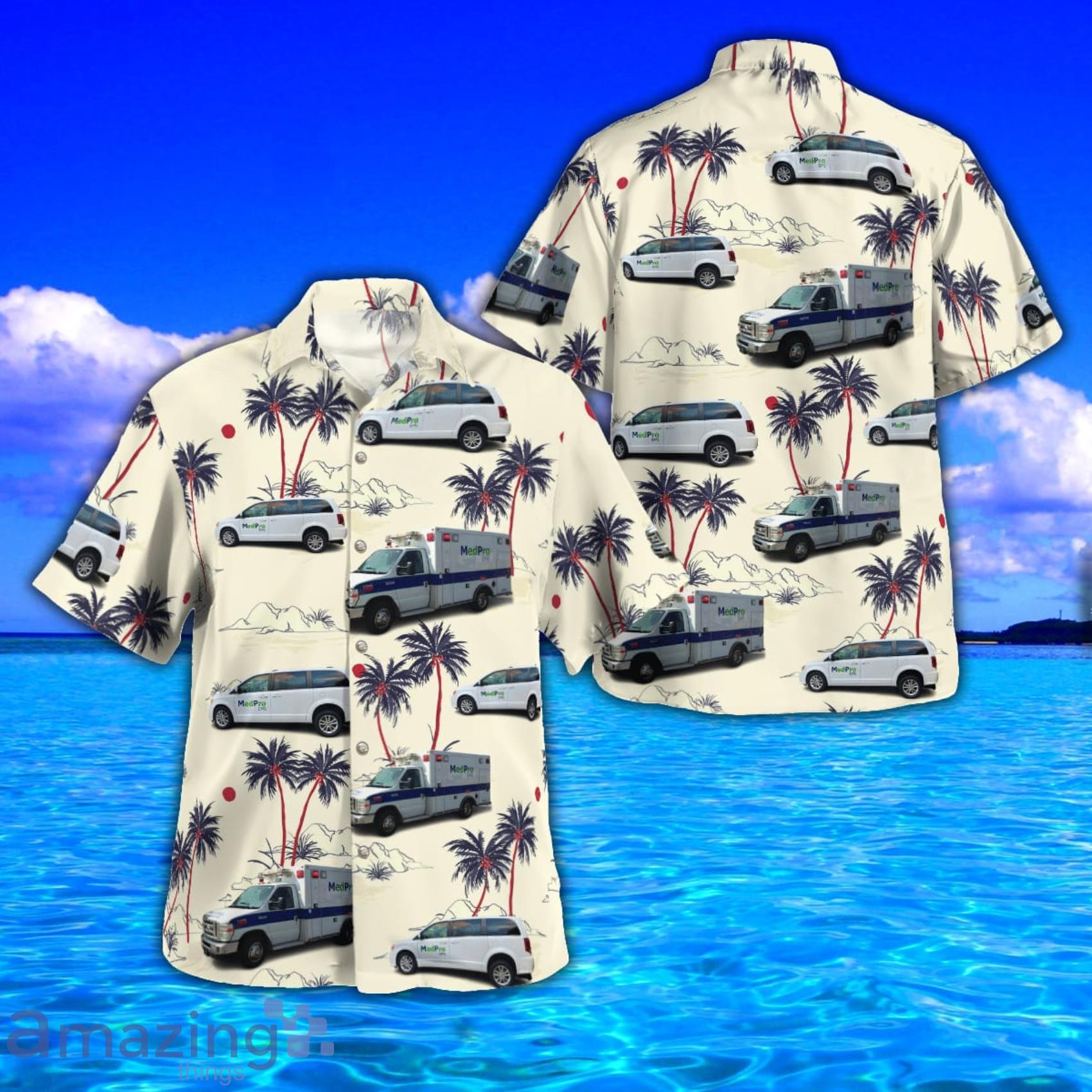Medpro Ems, Forsyth, Georgia AOP Aloha Tropical Style Hawaiian Shirt And Beach Short Product Photo 1
