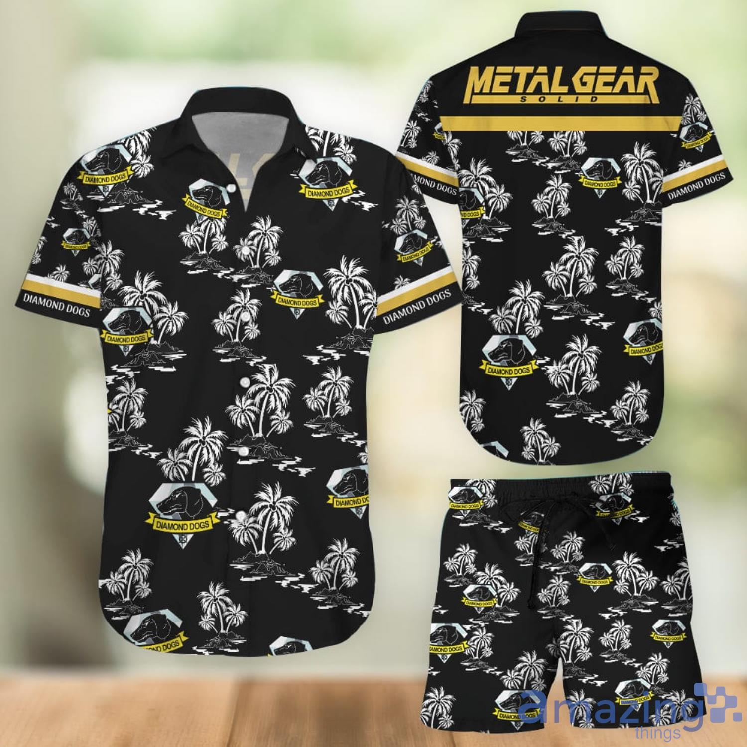 Metal Gear Solid Tropical Hawaiian Shirt And Shorts Product Photo 1