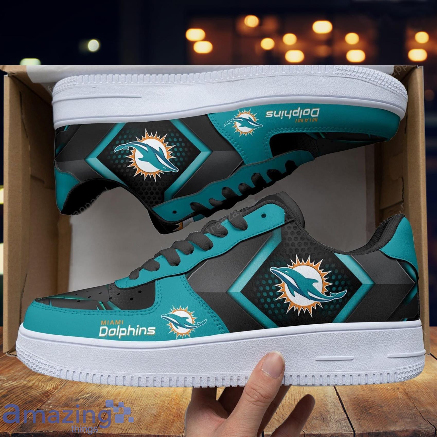 Miami Dolphins Sneakers High Top Shoes Fan Gift