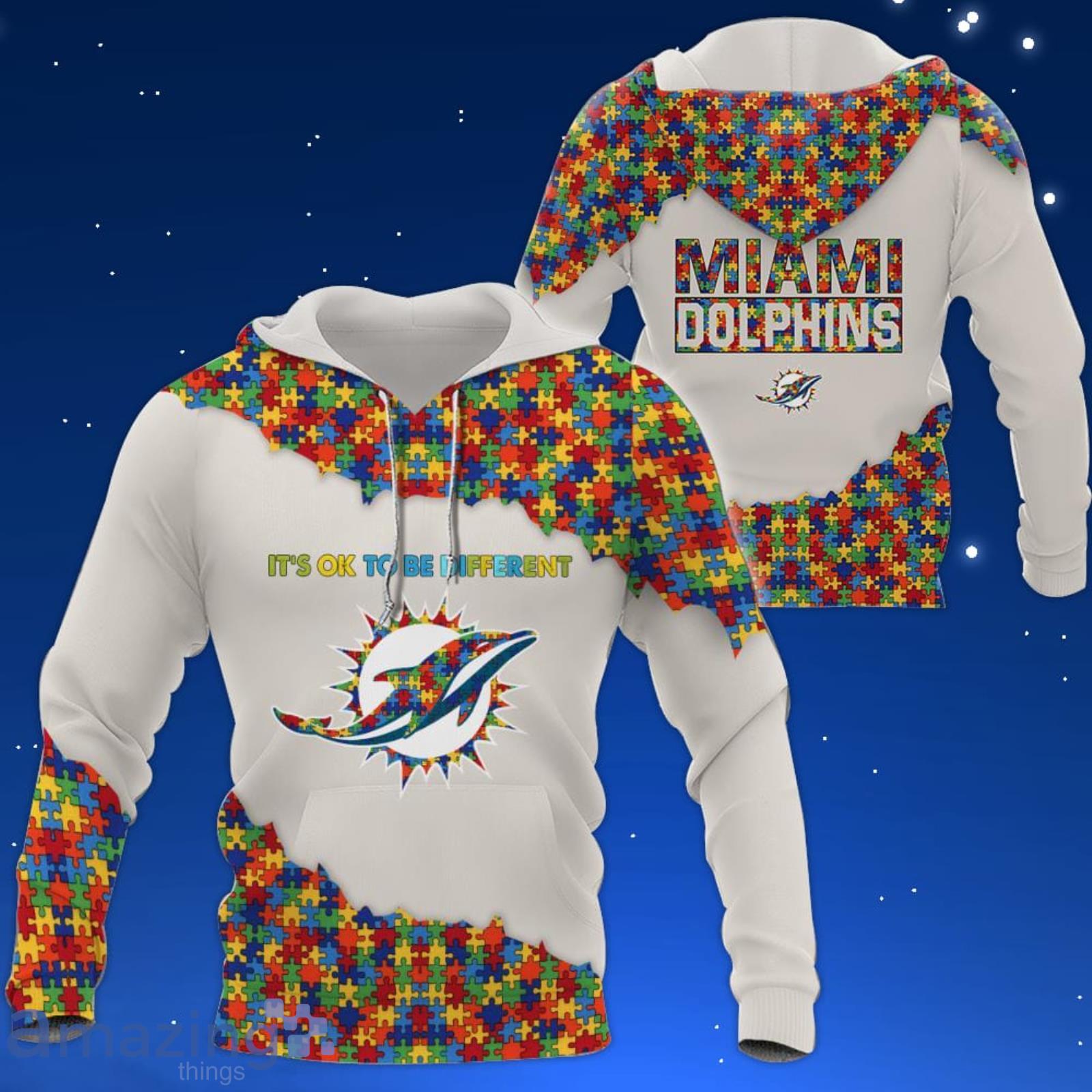 Miami Dolphins NFL Autism Awareness Personalized Hoodie T Shirt