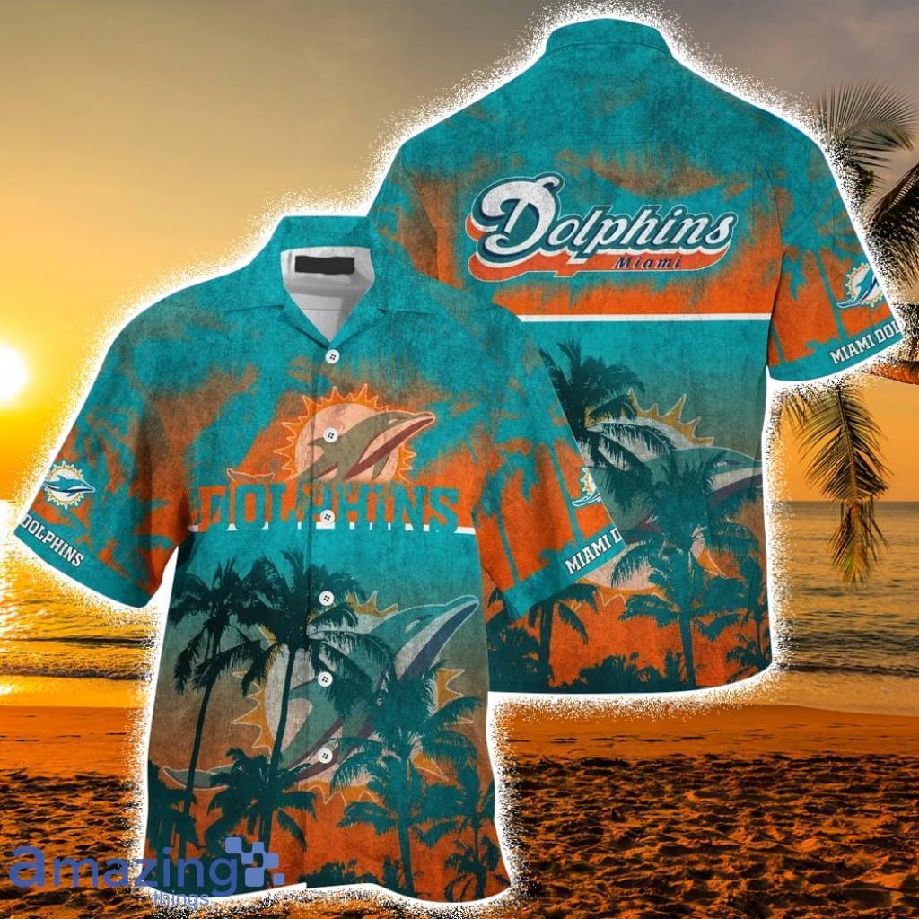 Miami Dolphins NFL Hawaiian Shirt Style Tropical Pattern Hot Trending Summer For Awesome Fans Product Photo 1