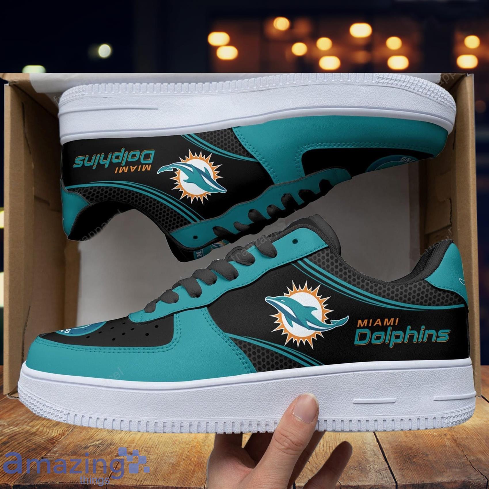 Miami Dolphins Sneakers Football AOP Air Force Low Top Shoes Gift For Fans  Style