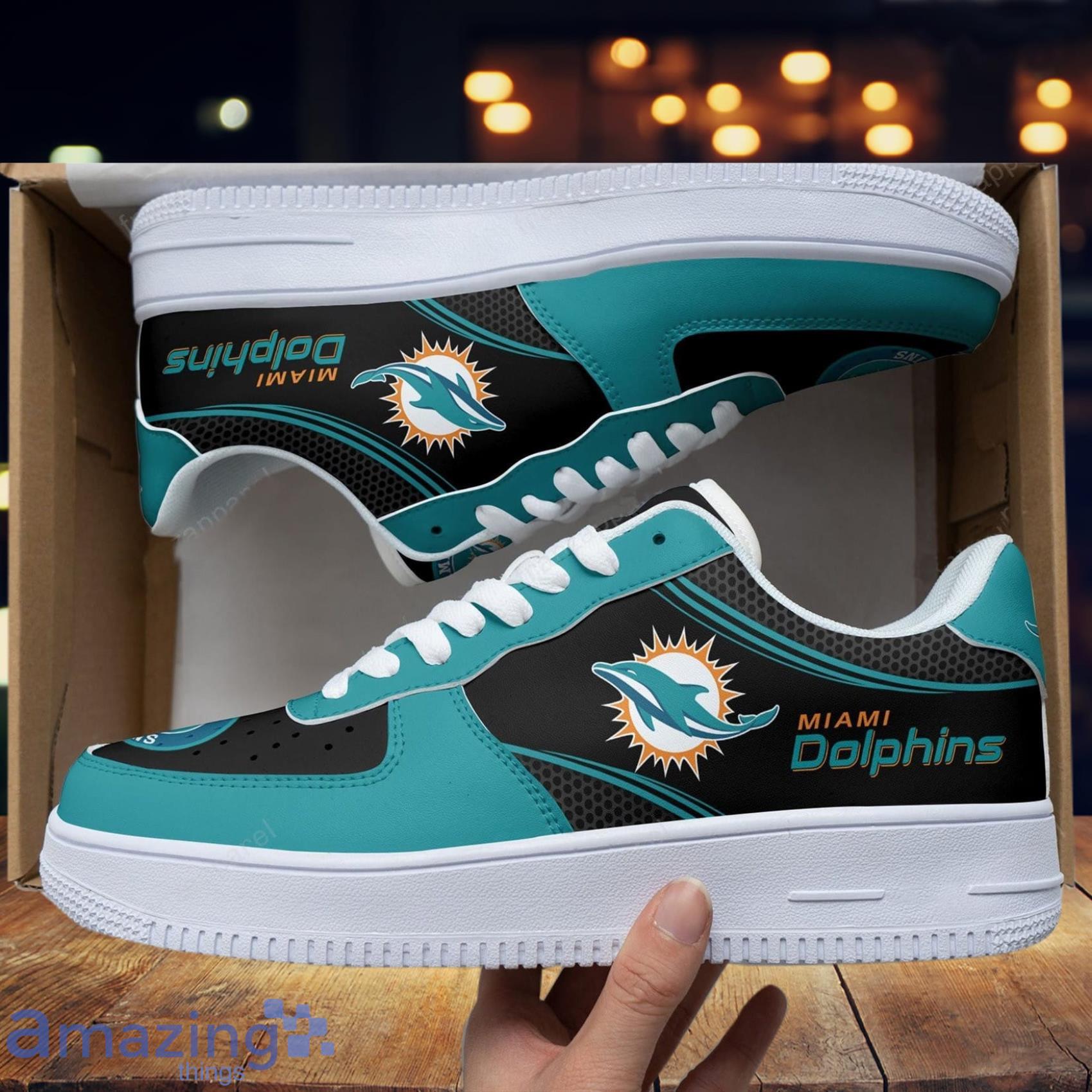 Miami Dolphins American Football Air Force 1 Shoes V2 - Praise To