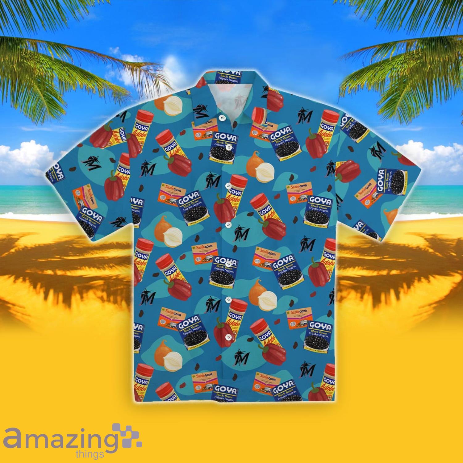 Miami Marlins 2023 Tropical Giveaway Hawaiian shirt For Men And Women Product Photo 1