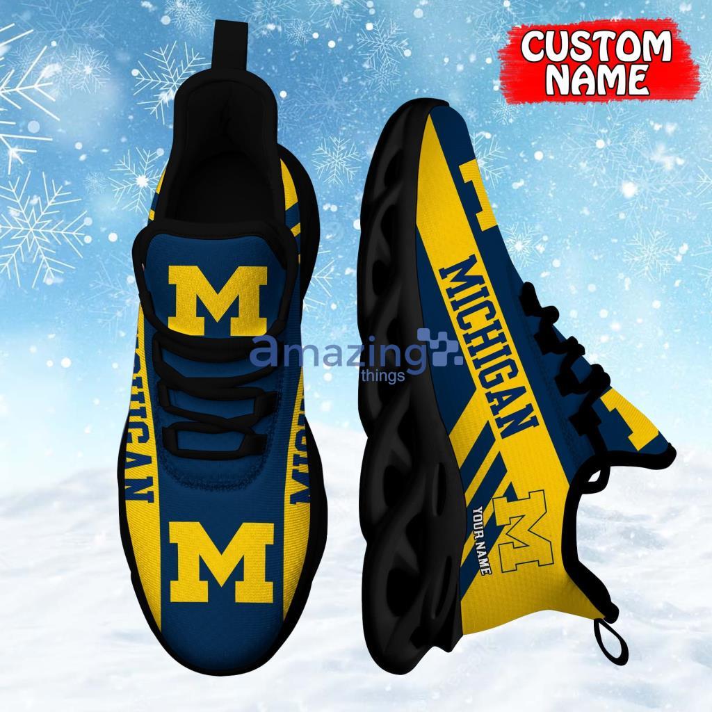 Michigan Wolverines Custom Name Personalized Max Soul Shoes For Men And Women Product Photo 1