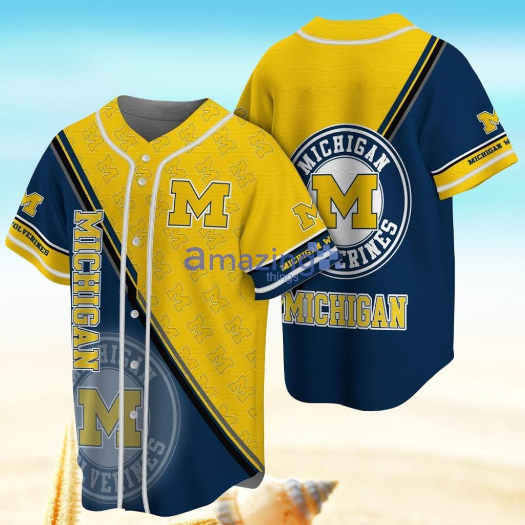 Michigan Wolverines NFL Baseball Jersey Shirt For Fans Product Photo 1