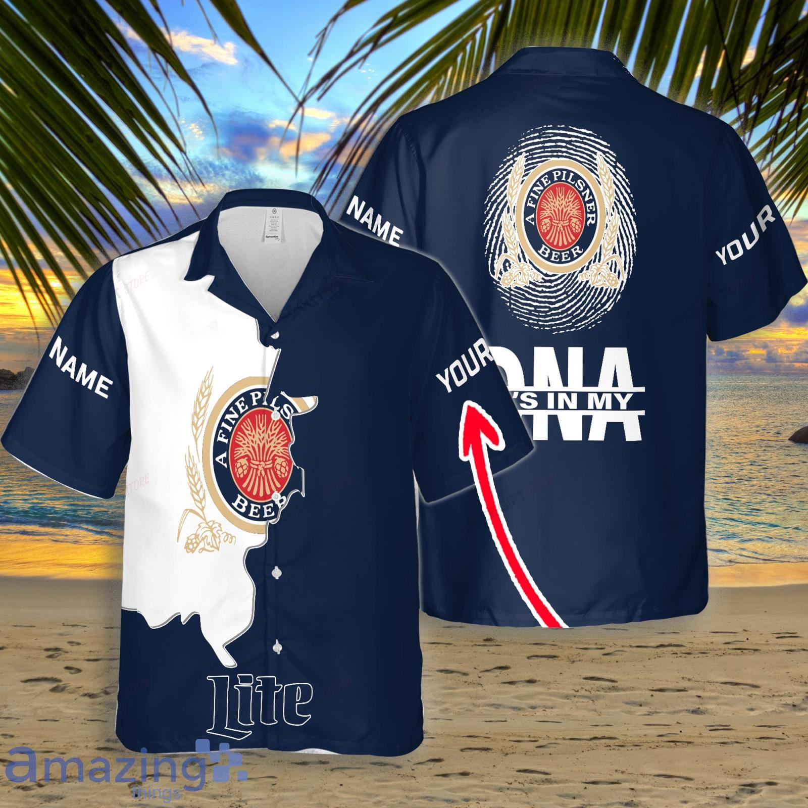 Miller Lite Custom Name Hawaiian Shirt Best Gift For Men And Women