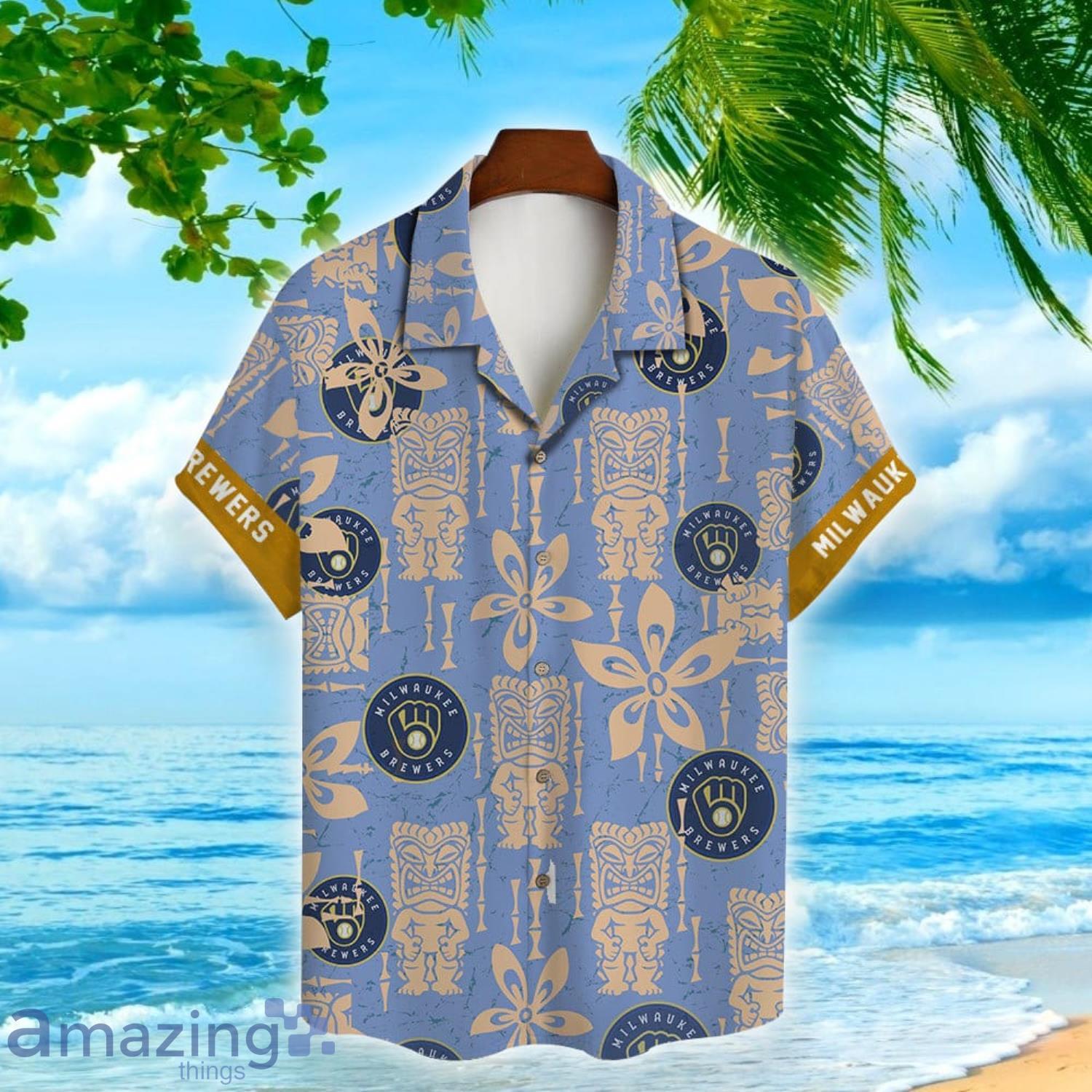 Vintage MLB Milwaukee Brewers Hawaiian Shirt For Summer Loverst - Brewers  Hawaiian Shirt