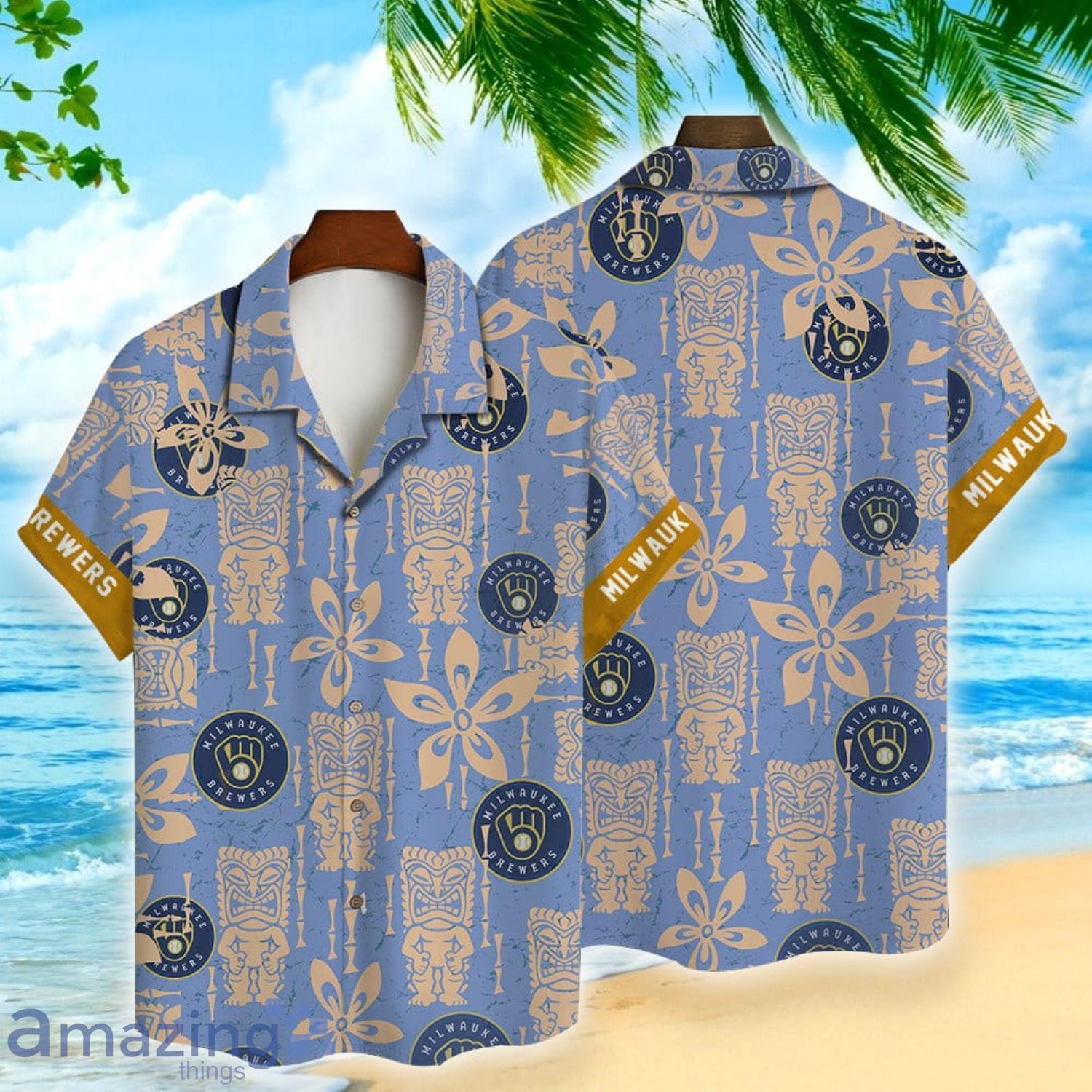 Vintage MLB Milwaukee Brewers Hawaiian Shirt For Summer Loverst - Brewers  Hawaiian Shirt