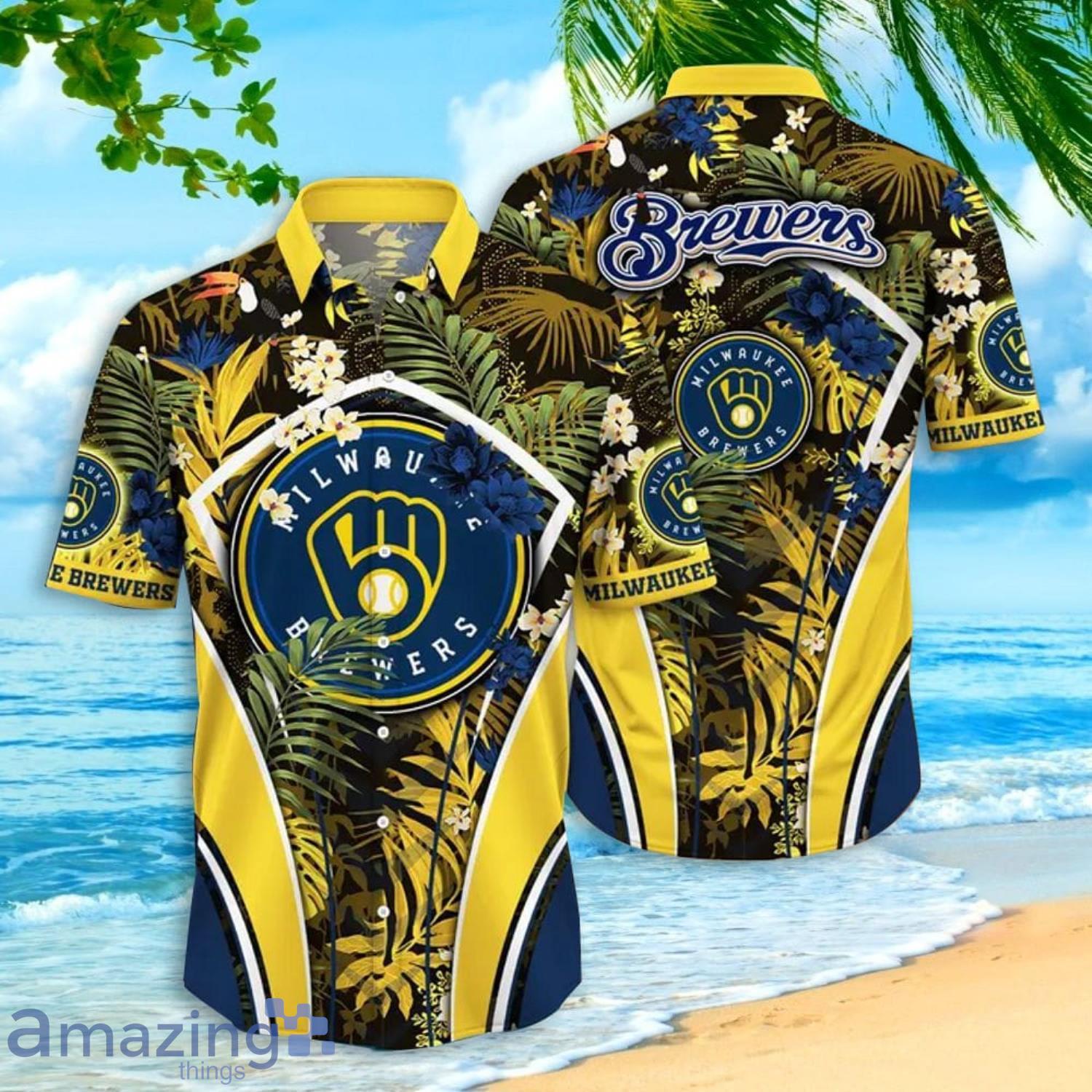 Milwaukee Brewers MLB Flower Tropical Hawaiian Shirt Summer Gift For Men  And Women