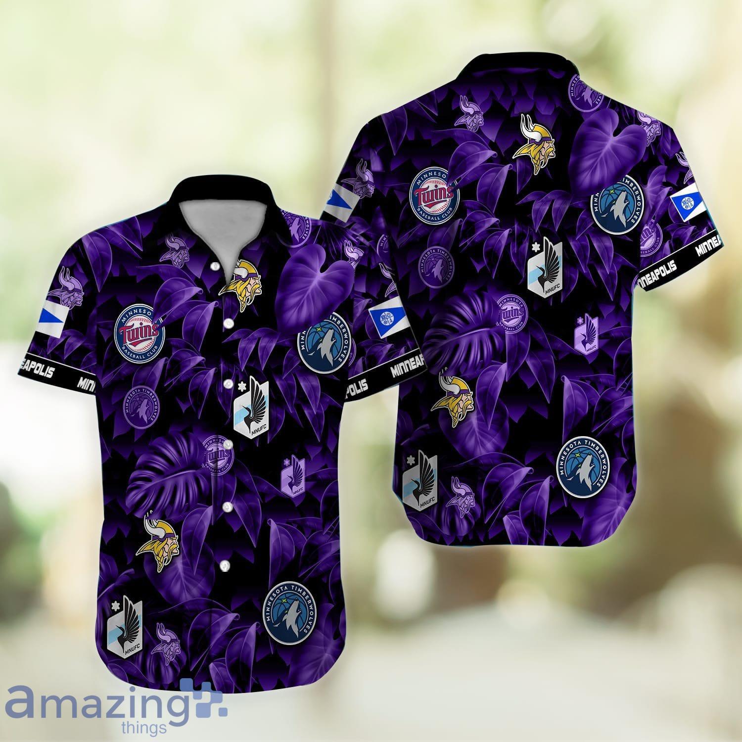 Minneapolis 3D Leaf Print Hawaiian Shirt For Men And Women Product Photo 1