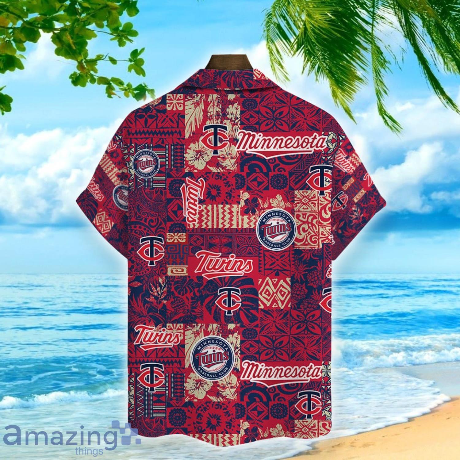 Minnesota Twins Baseball Fans Major League 3D Print Hawaiian Shirt
