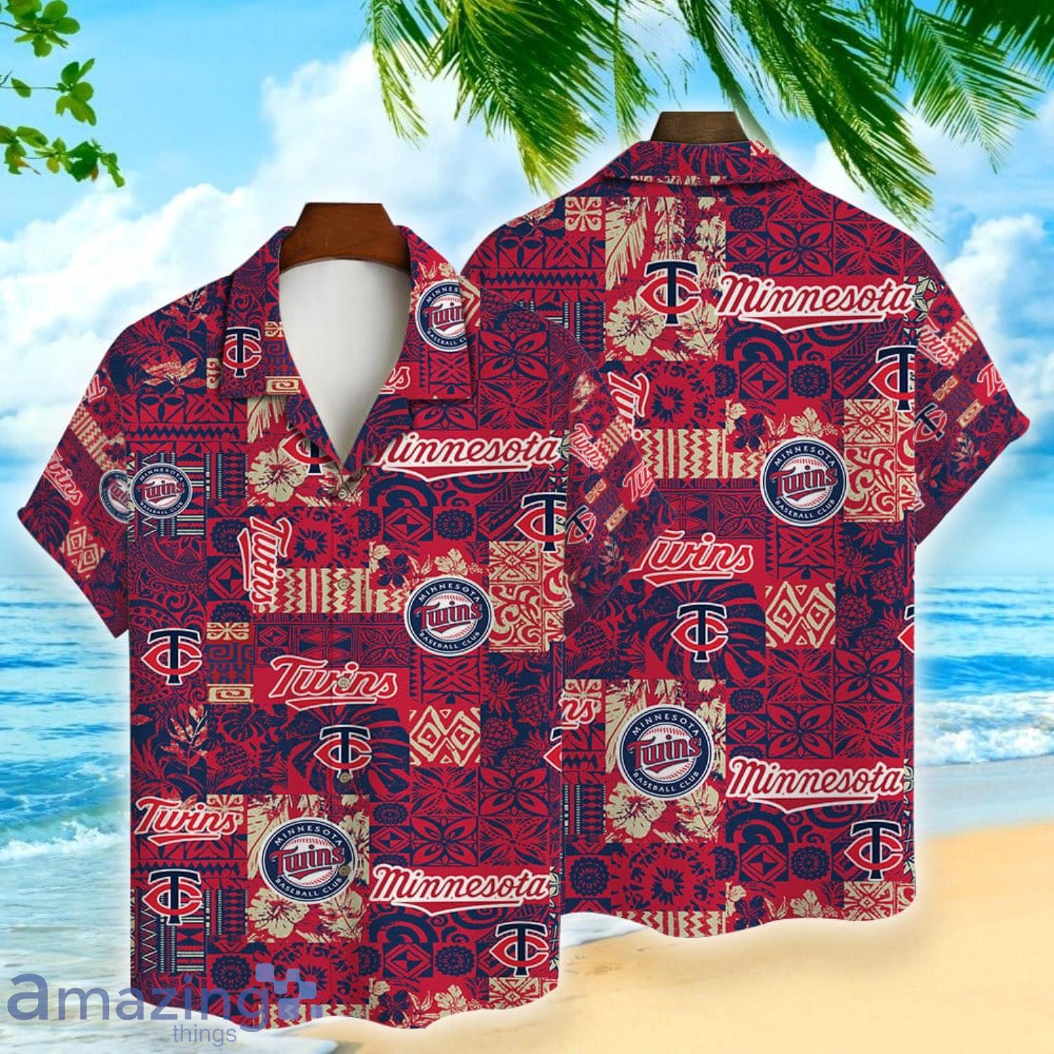Minnesota Twins Baseball Fans Major League 3D Print Hawaiian Shirt For Men  And Women