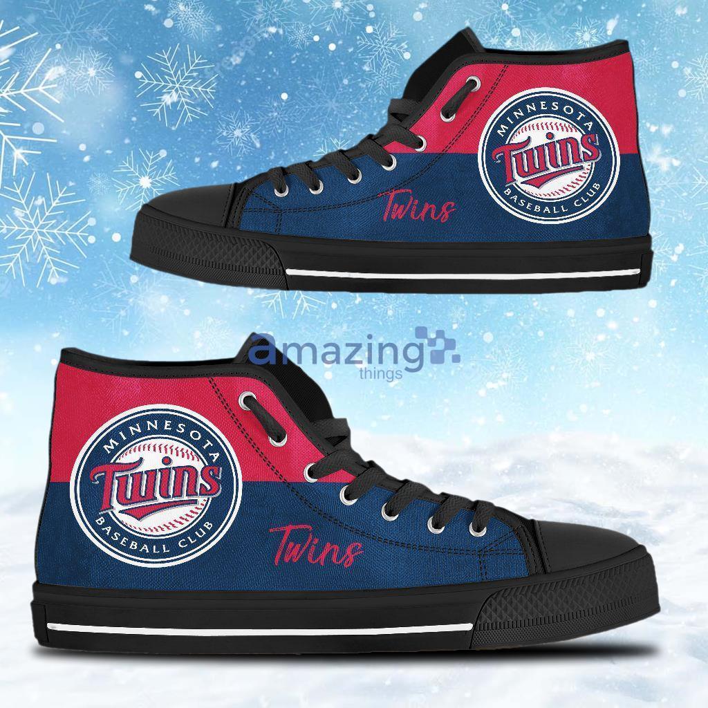 Minnesota Twins MLB Baseball Custom Canvas High Top Shoes Product Photo 1