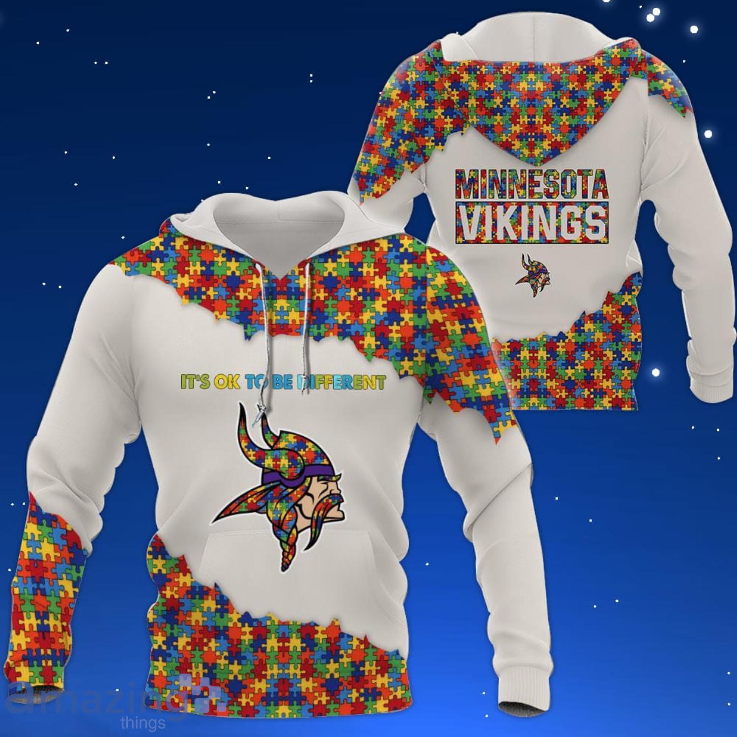 20% OFF Minnesota Vikings Hoodies Cheap 3D Sweathsirt Long Sleeve