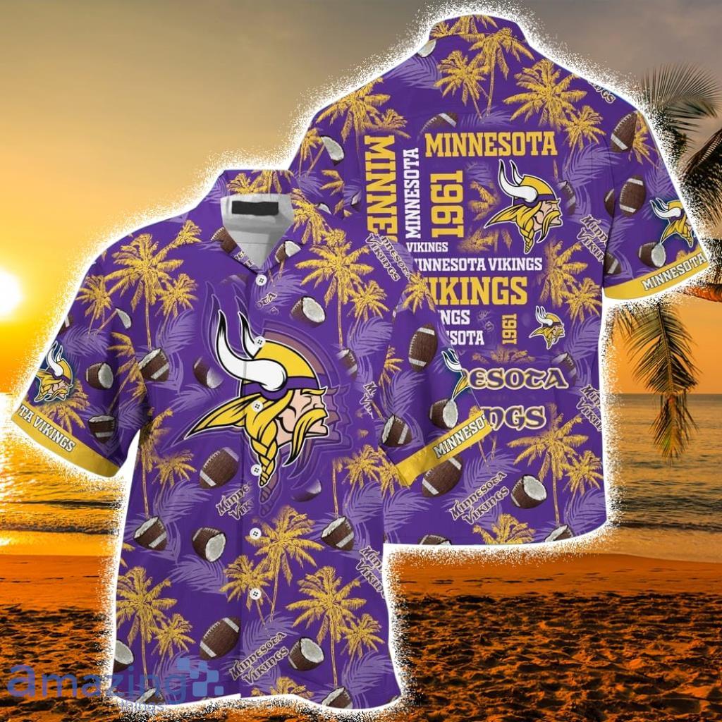 Minnesota Vikings NFL Beach New Gift For Summer Hawaiian Shirt Product Photo 1