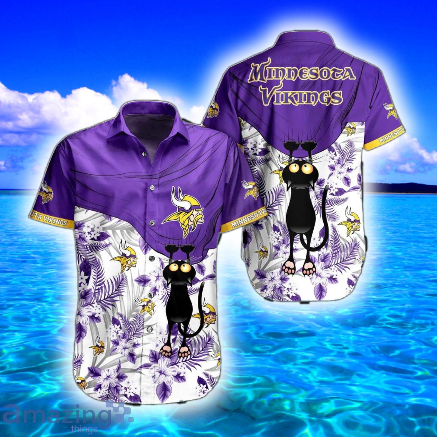 Minnesota Vikings NFL And Tropical Pattern Combo Summer