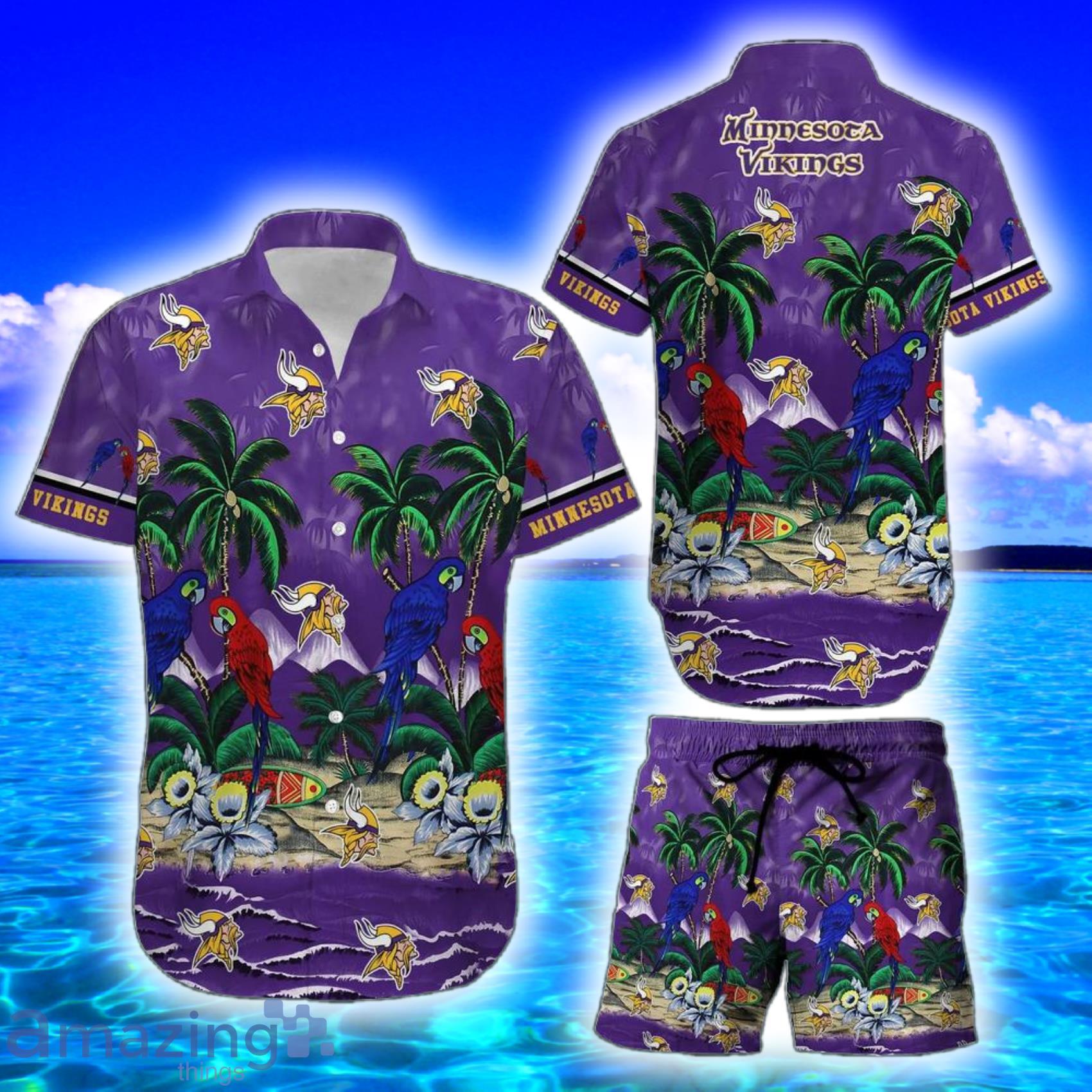 Minnesota Vikings NFL Island Palm Tree Hawaiian Shirt –, 56% OFF