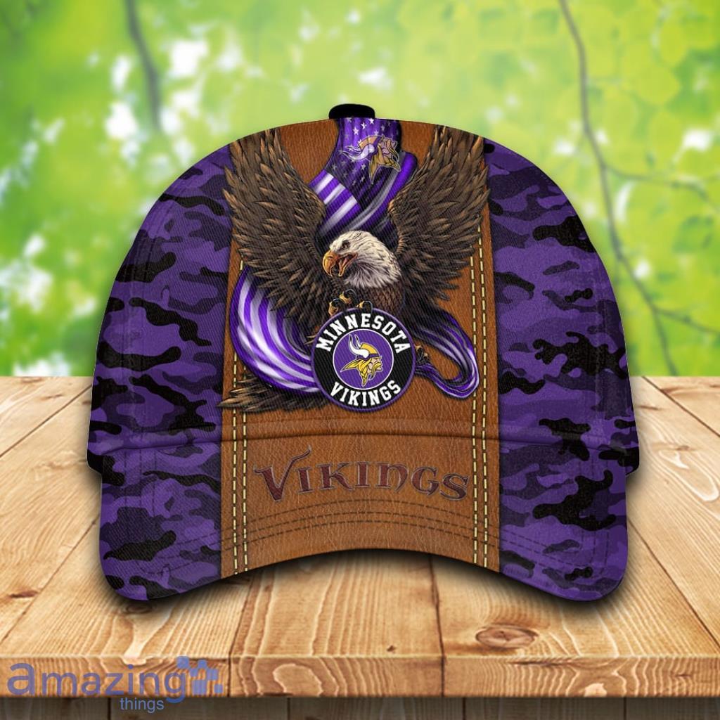 Minnesota Vikings-Personalized NFL Camo Cap 3D Gift For Fans Product Photo 1