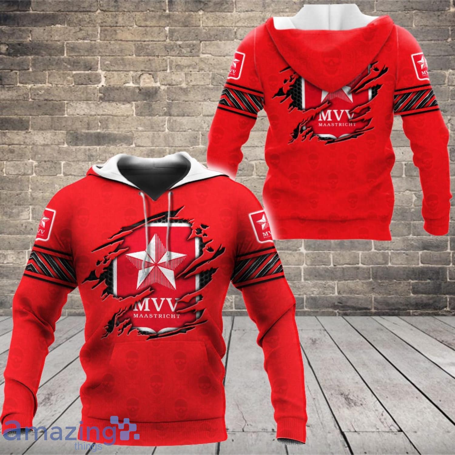 MVV Maastricht 3D All Over Printed Custom Name T Shirt Sweatshirt Hoodie Bomber image MVV Maastricht 3D All Over Printed Custom Name T-Shirt Sweatshirt Hoodie Bomber Product Photo 2