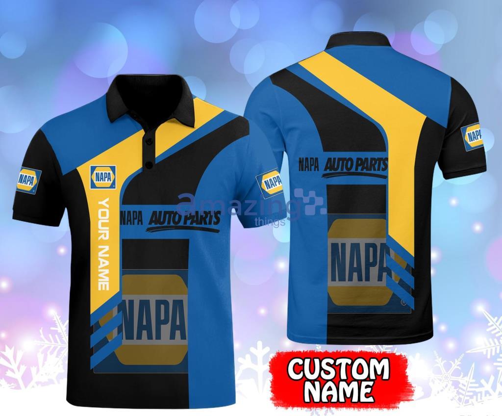 Napa Auto Parts Custom Name Blue Polo Shirt Gift For Fans Product Photo 1
