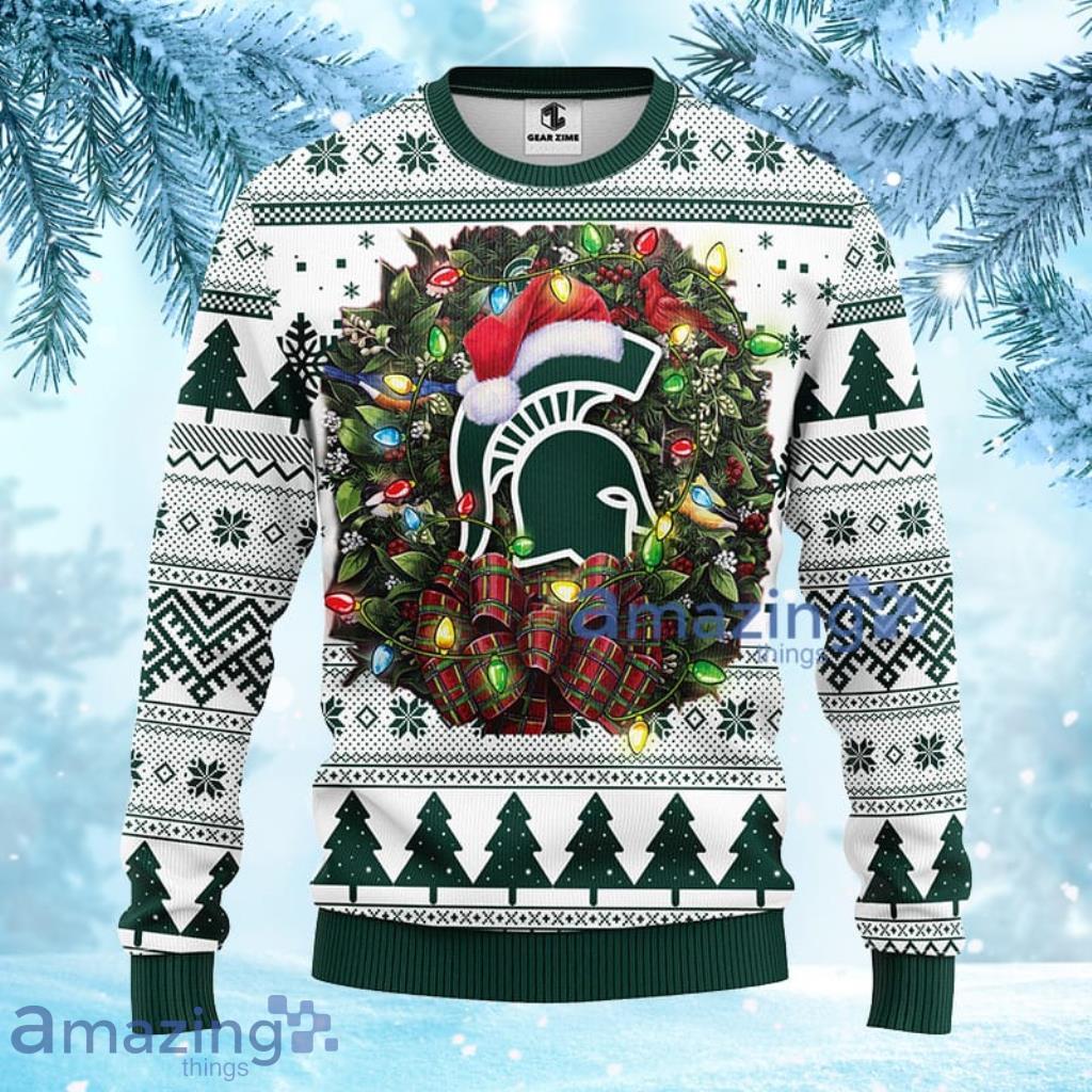 NCAA Michigan State Spartans Christmas Ugly Sweater 3D Gift For Fan Product Photo 1