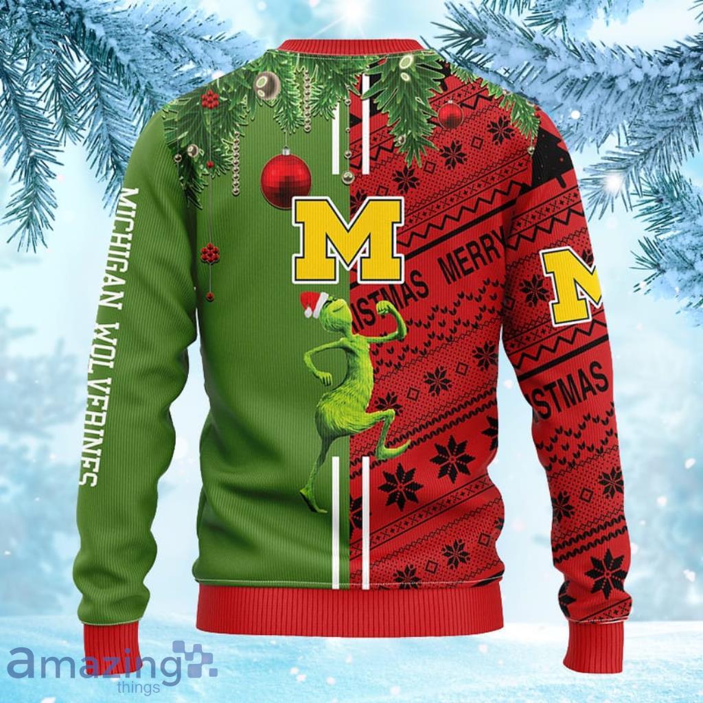 NCAA michigan wolverines personalized ugly christmas sweater