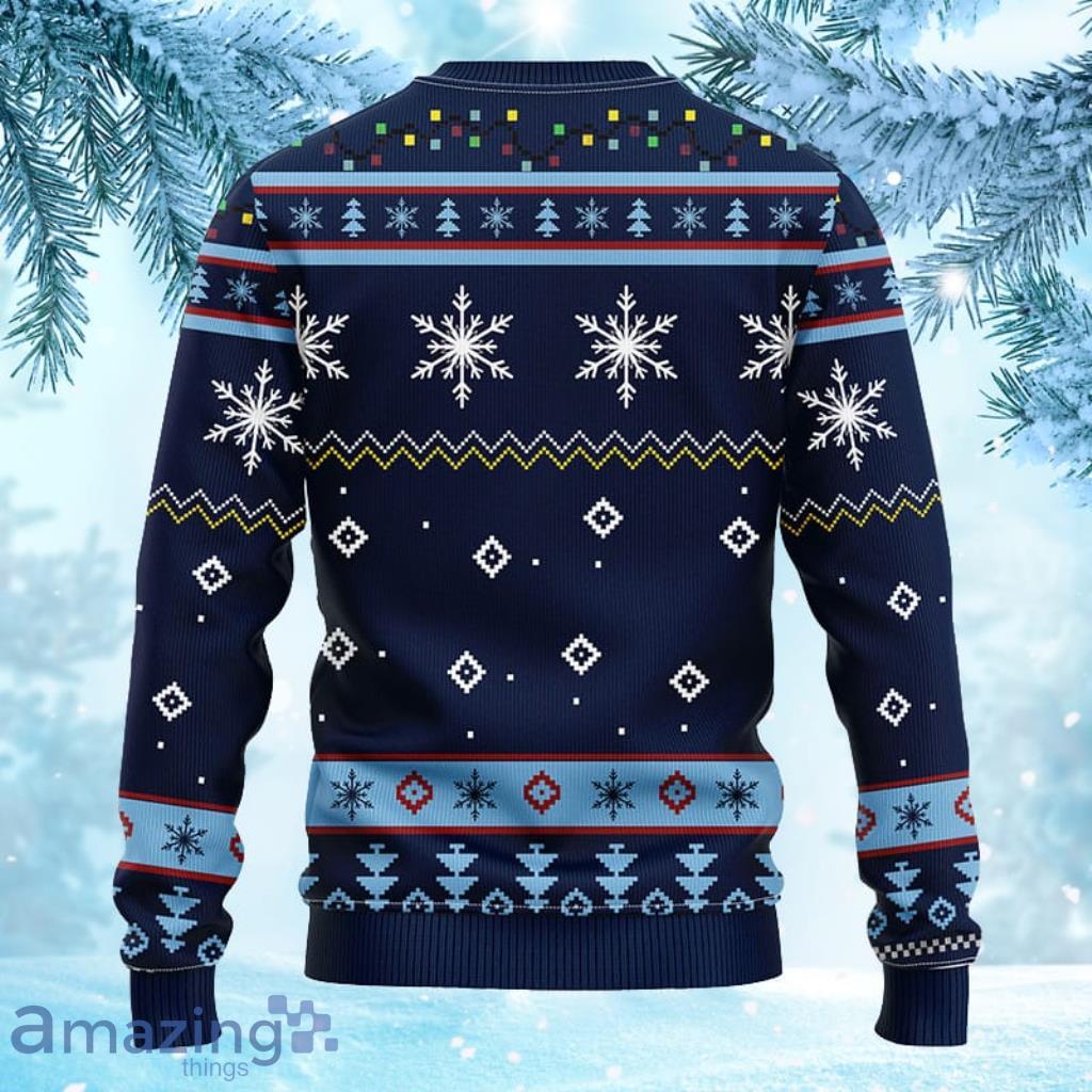 NCAA North Carolina Tar Heels Funny Grinch Christmas Ugly Sweater 3D Gift For Fan image NCAA North Carolina Tar Heels Funny Grinch Christmas Ugly Sweater 3D Gift For Fan Product Photo 2