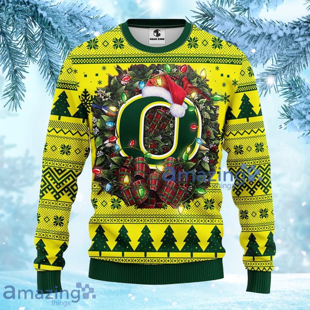 NCAA Oregon Ducks Christmas Ugly Sweater 3D Gift For Fan Product Photo 1