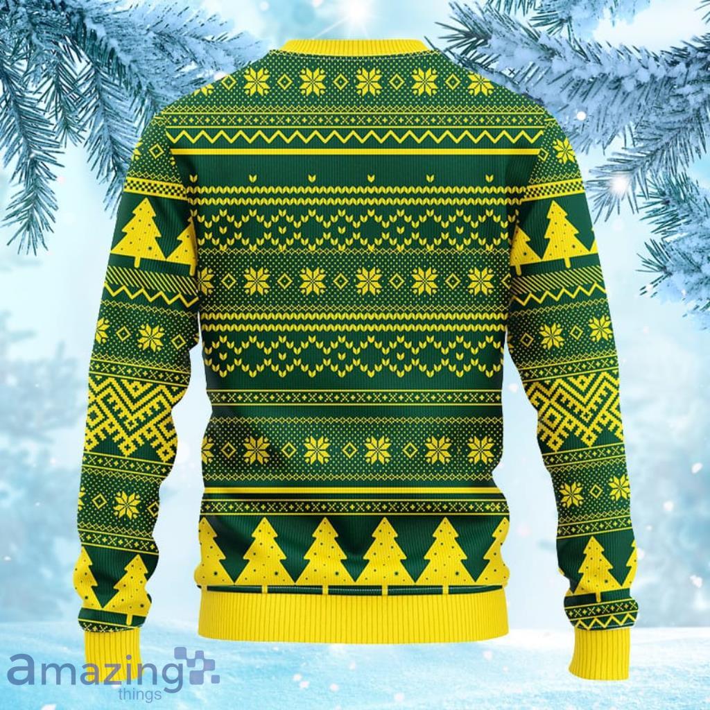 NCAA Oregon Ducks Grateful Dead Ugly Christmas Fleece Sweater 3D Gift For Fan image NCAA Oregon Ducks Grateful Dead Ugly Christmas Fleece Sweater 3D Gift For Fan Product Photo 2
