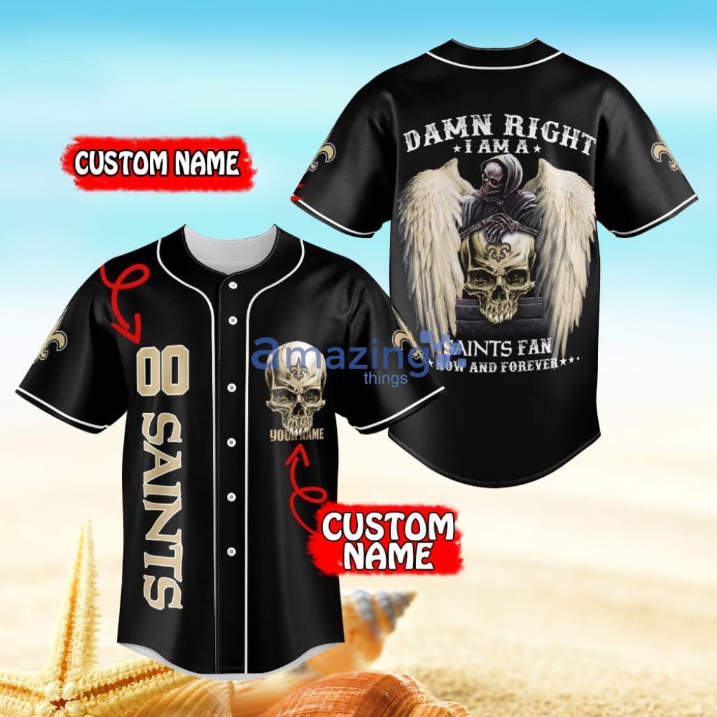 new orleans saints baseball style jersey