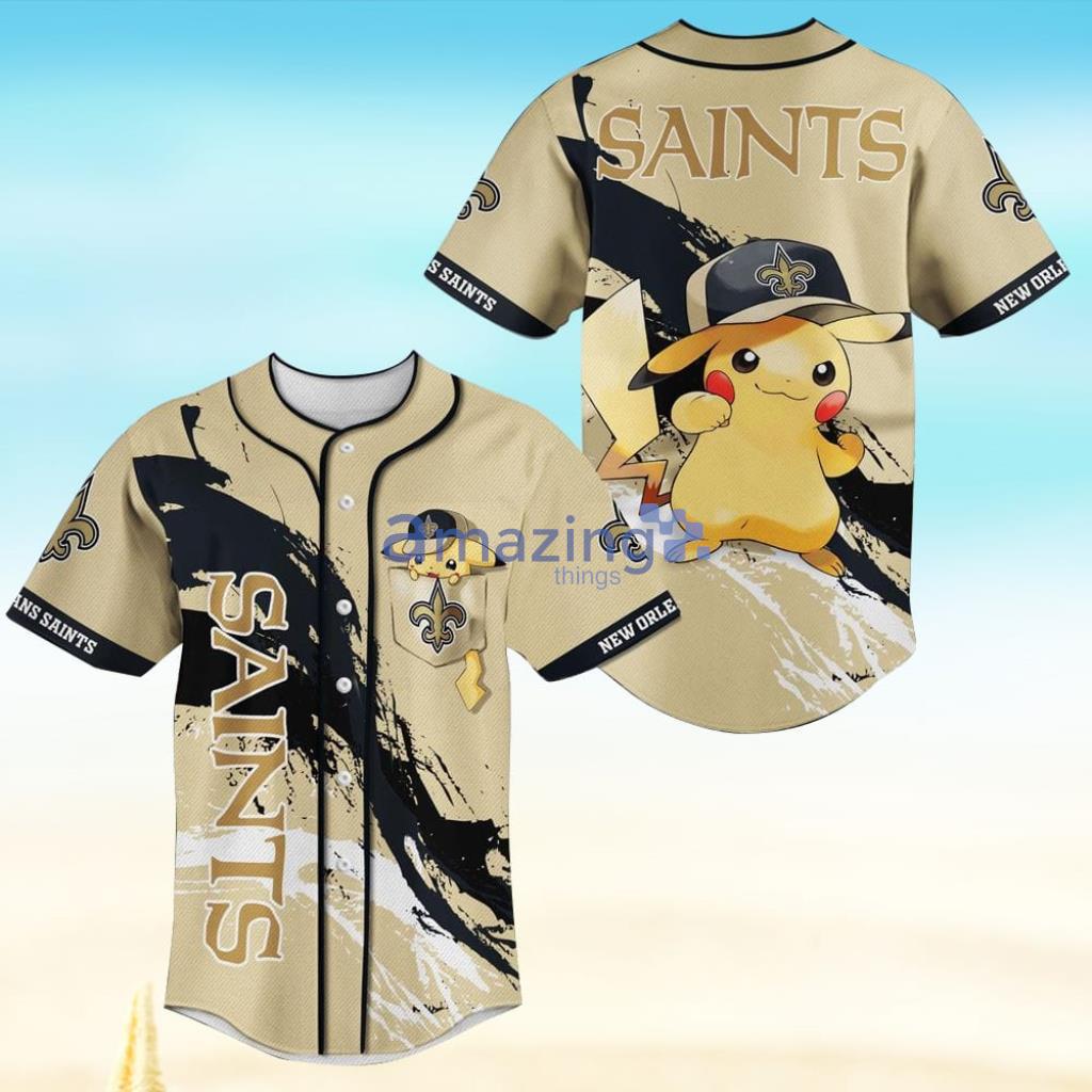 New Orleans Saints NFL Baseball Jersey Shirts Product Photo 1