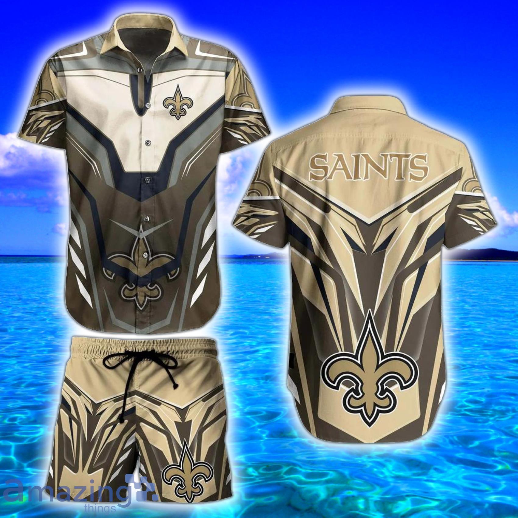 New Orleans Saints Nfl Super DesignSjort Sleeve Hawaiian Shirt And Beach Short Product Photo 1