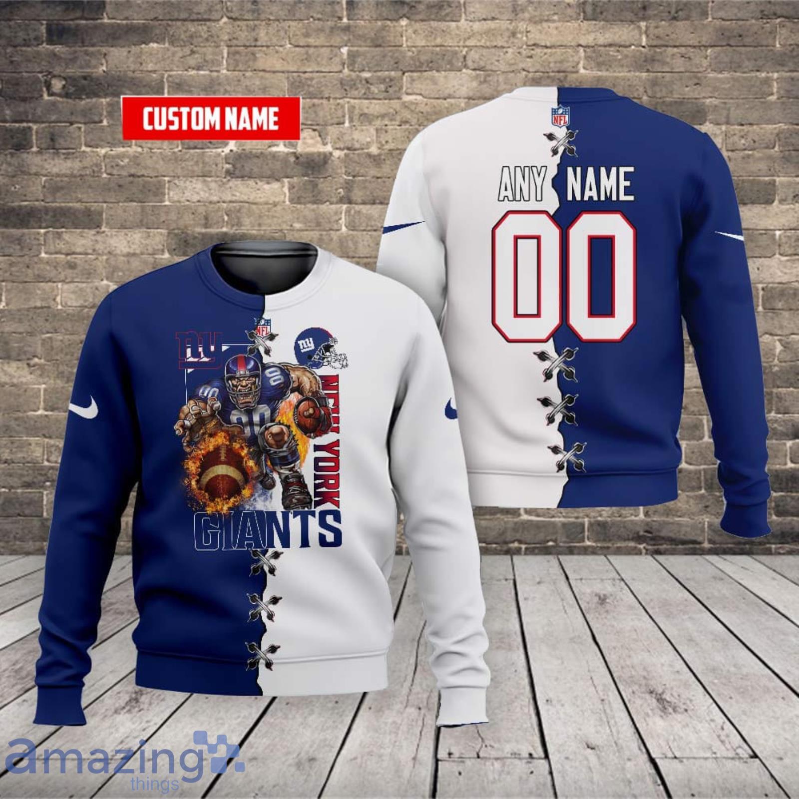 Official NFL New York Giants And 3D Hoodie Sweatshirt