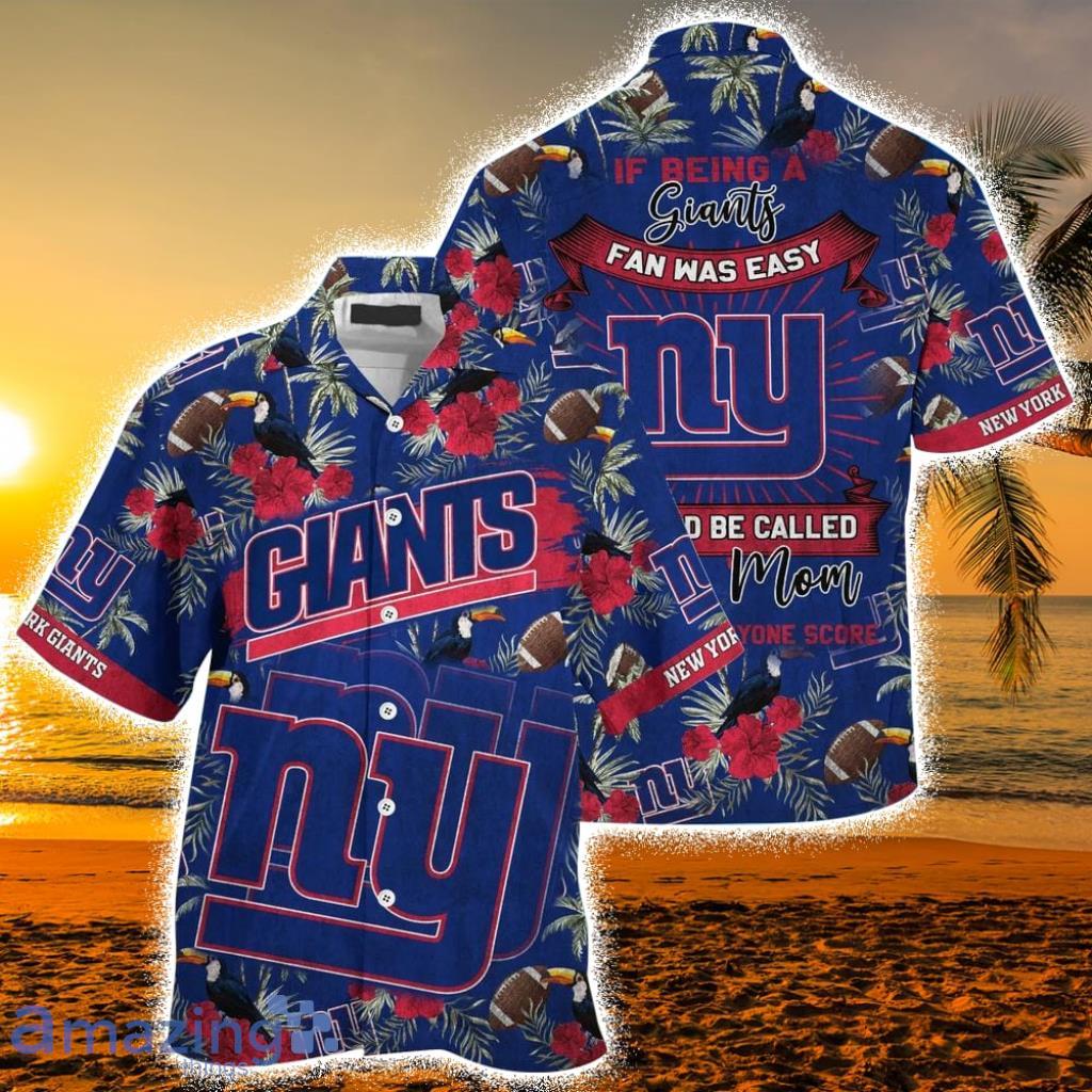 New York Giants NFL Logo Combo Hawaiian Shirt And Short Summer For