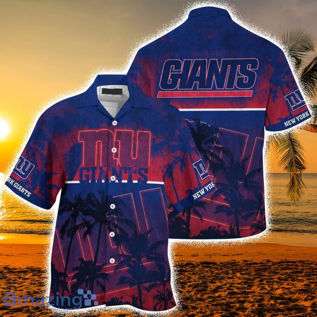 New York Giants NFL Hawaiian Shirt Style Tropical Pattern Hot Trending Summer For Awesome Fans Product Photo 1