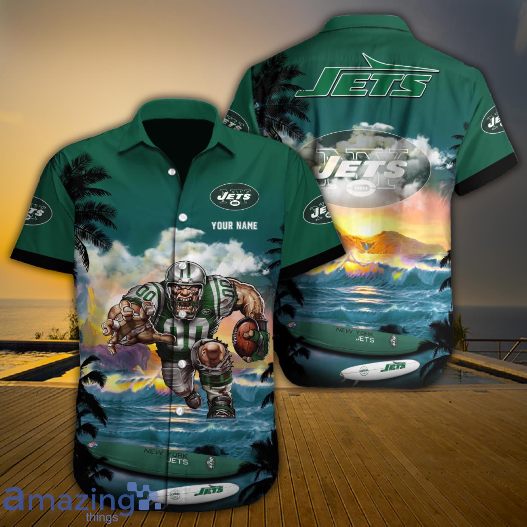 New York Jets Mascot Personalized Name 3D All Over Print Shirt For Fans