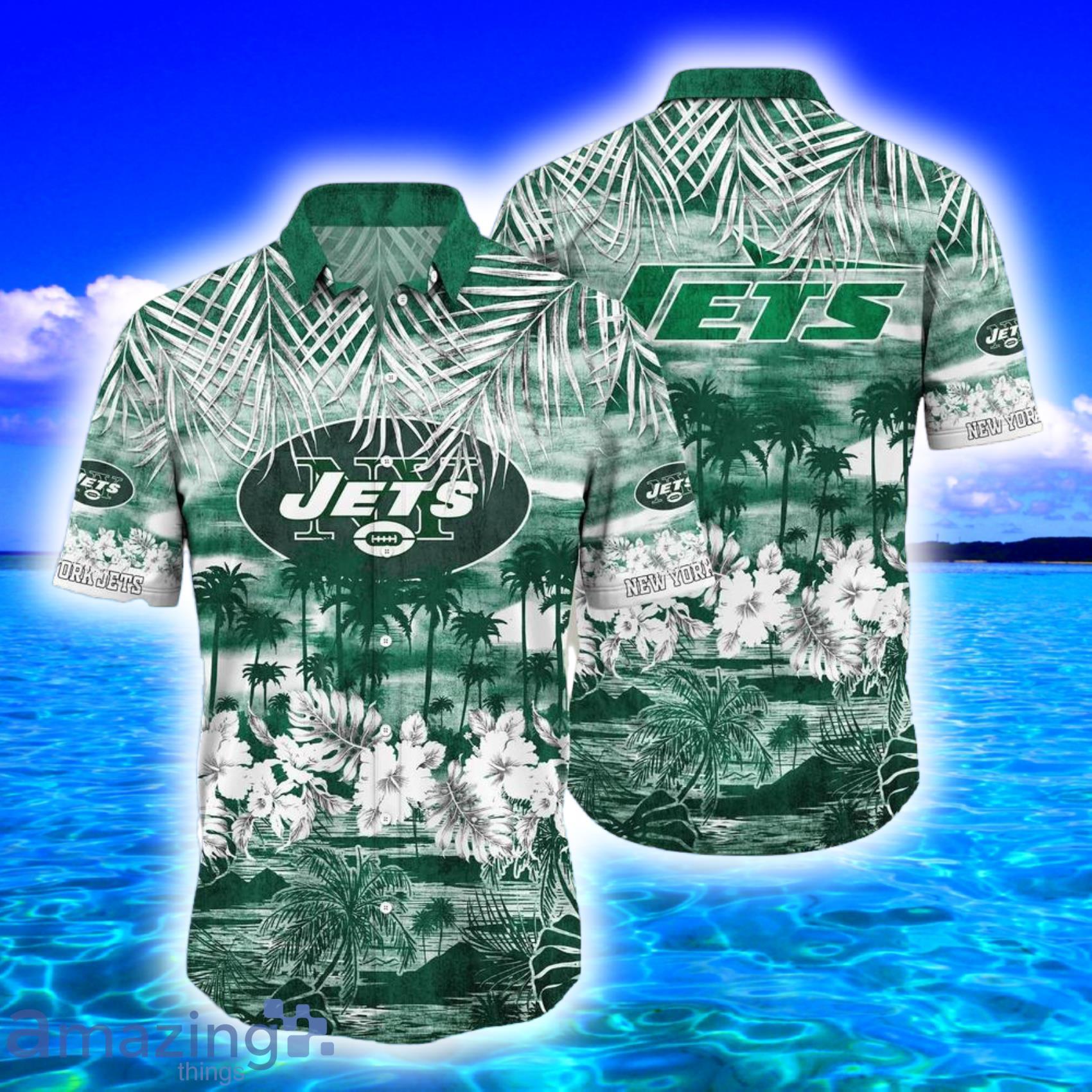 NFL New York Jets Hawaiian Shirt Coconut Trees Gift For Fan